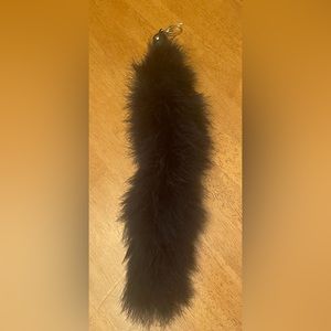 Faux fur clip to hang on handbag